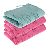 Kuber Industries Hand Towel | Reusable Face Cleaning Towel | Baby Napkin | Hand-Face Towel with Ultra Soft-Super Absorbent Capability | Baby Towel | Skip Print | 30x40 cm | Pack of 3 | Multicolor